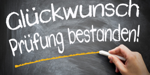 Prüfung bestanden